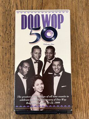 Doo Wop 50 Volume One 1999 Music VHS 70 Mins Recorded Live Pittsburgh May 11-12